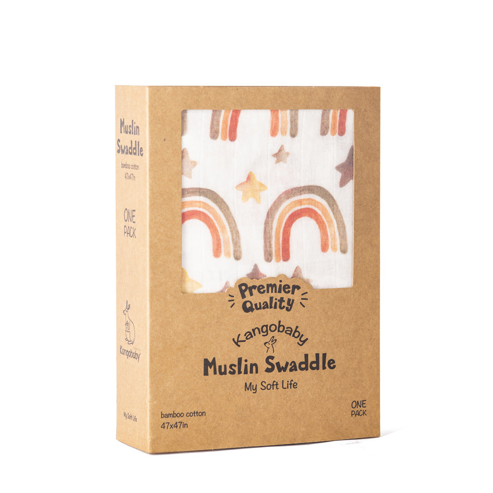 Foreign Trade Spot Bamboo Cotton Spring And Summer New Born Wrap High Density Gauze Muslin Swaddle