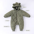 Baby Clothes Autumn And Winter Cotton-padded Jumpsuit Newborn Warm Windproof Hooded Cotton-padded Jacket For Boys And Girls