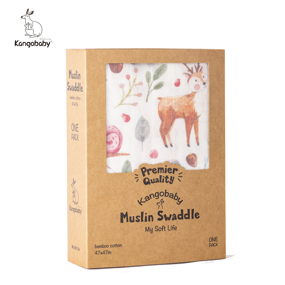 Foreign Trade Spot Bamboo Cotton Spring And Summer New Born Wrap High Density Gauze Muslin Swaddle