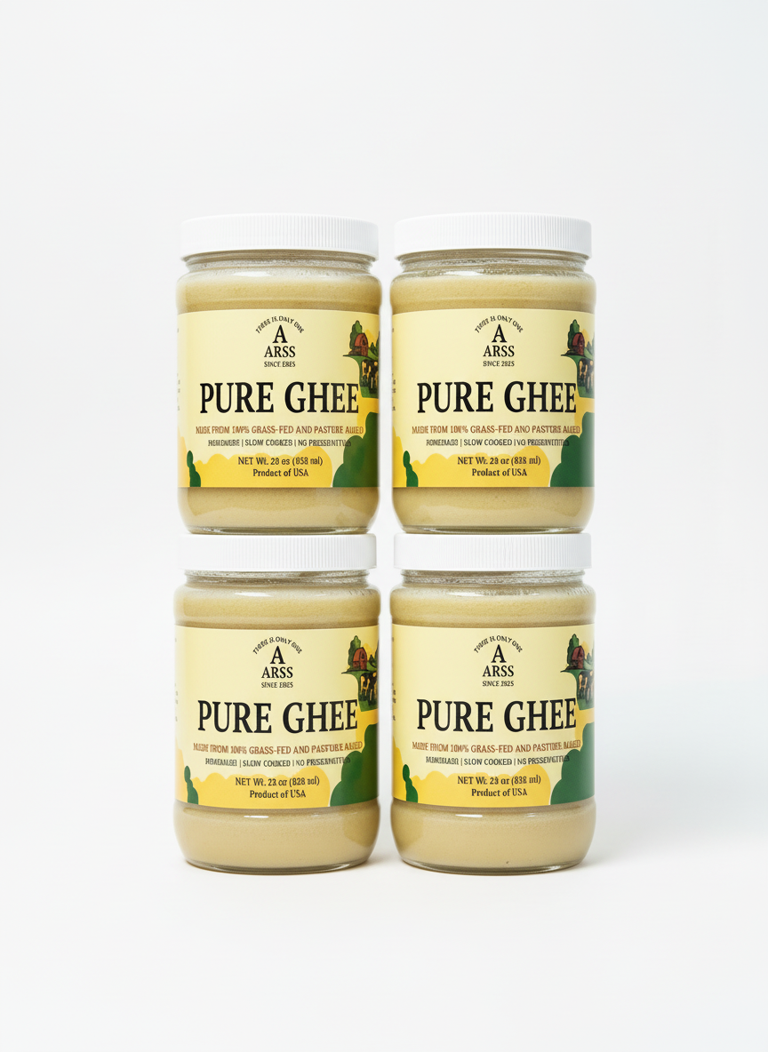 4-Pack ARSS 28oz Ghee Family Bundle