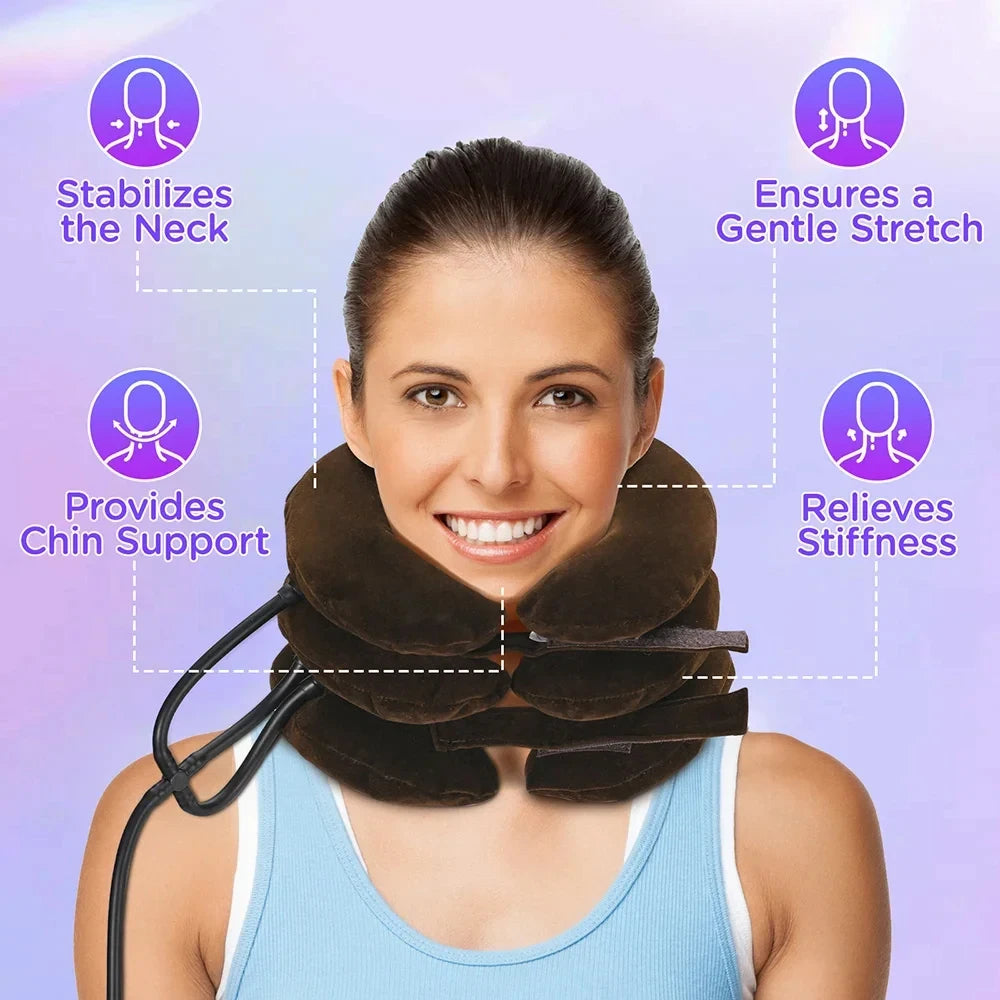 Inflatable Cervical Neck Traction Device for Pain Relief