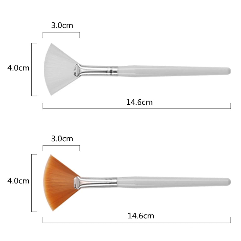 Fan Shape Makeup Brush – Foundation & Facial Mask Tool (10/20/50PCS)