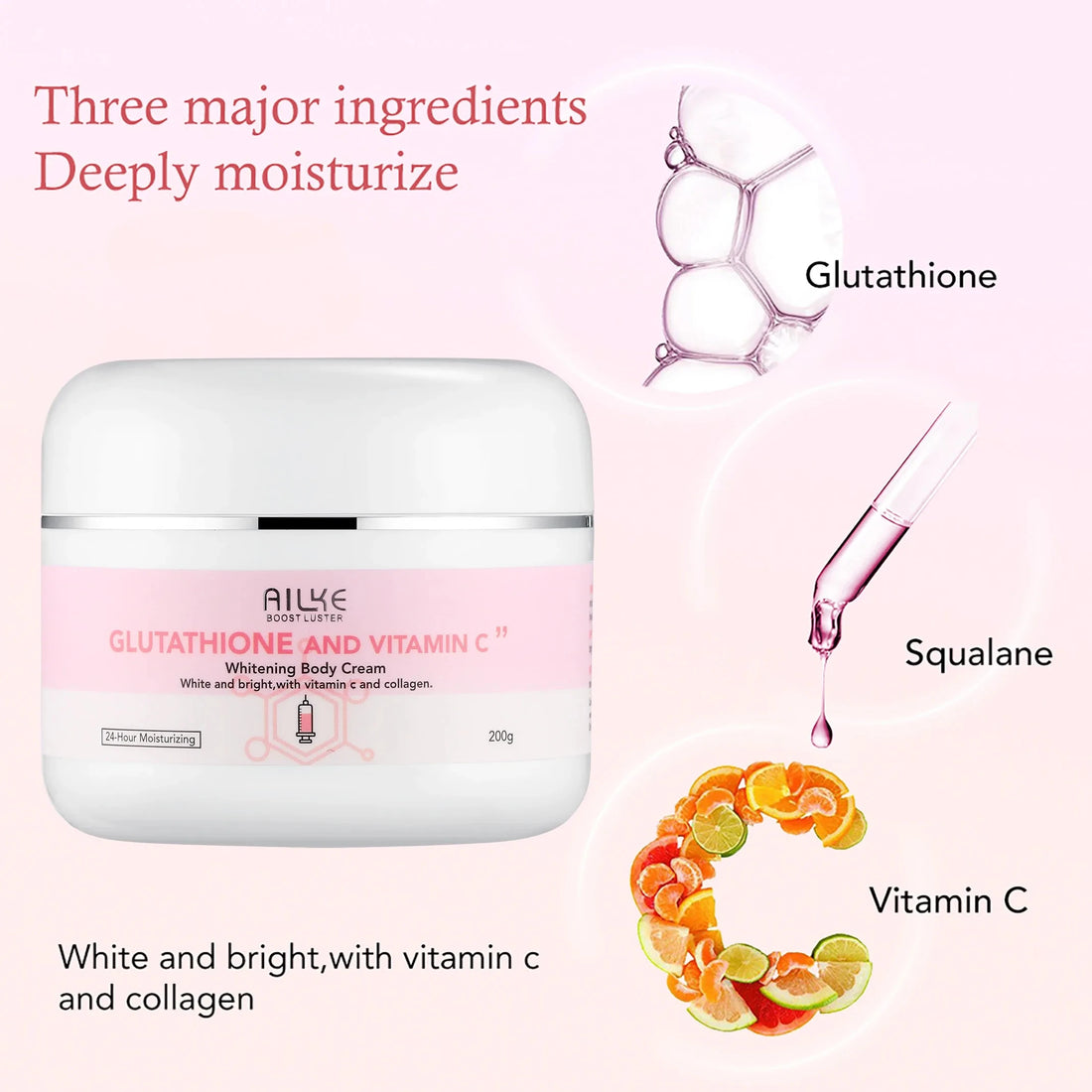 AILKE Whitening & Moisturizing Set – Glutathione + Vitamin C