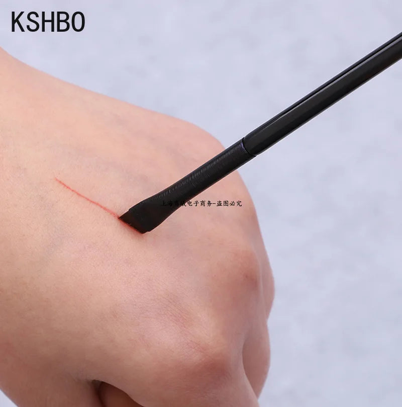 KSHBO 2PCS Brow Contour & Eyeliner Brush Set – Angled Makeup Tools